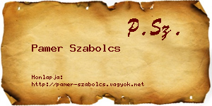Pamer Szabolcs névjegykártya